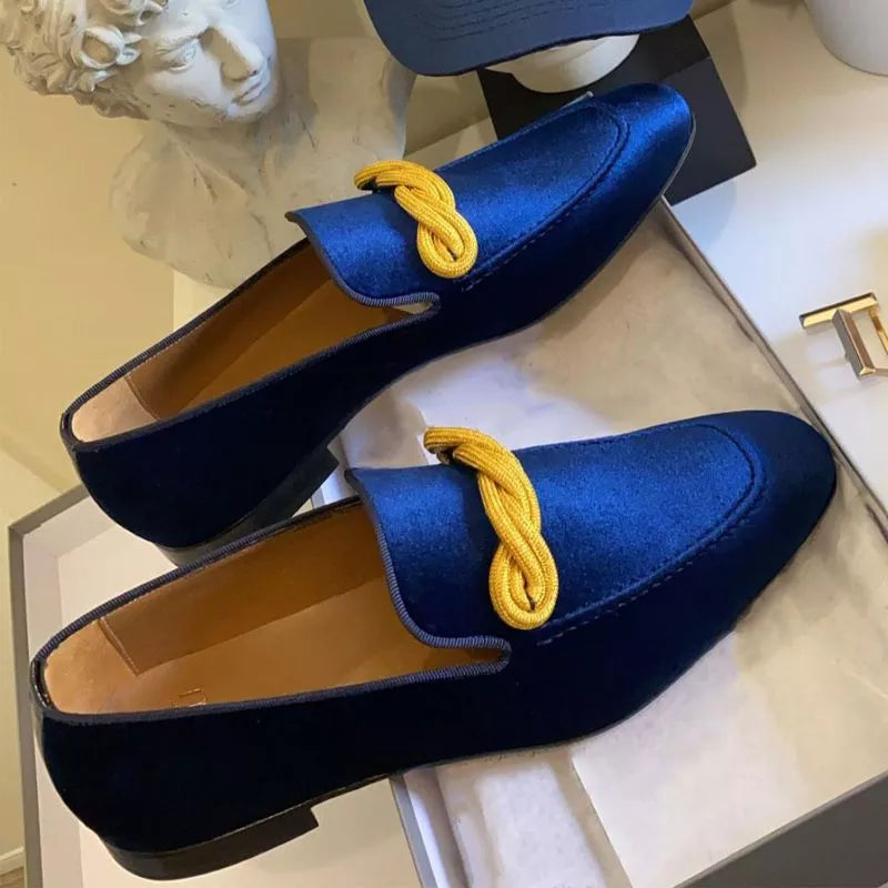 Suede Pointed Toe Loafers