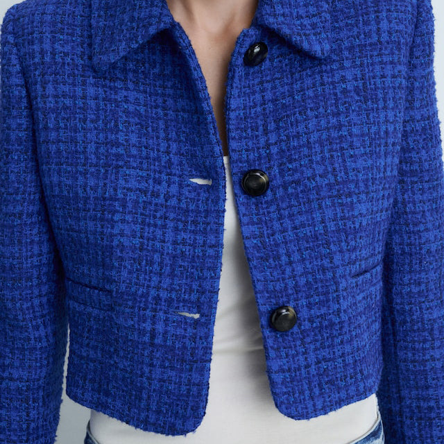 Tweed jacket with buttons 1024112909