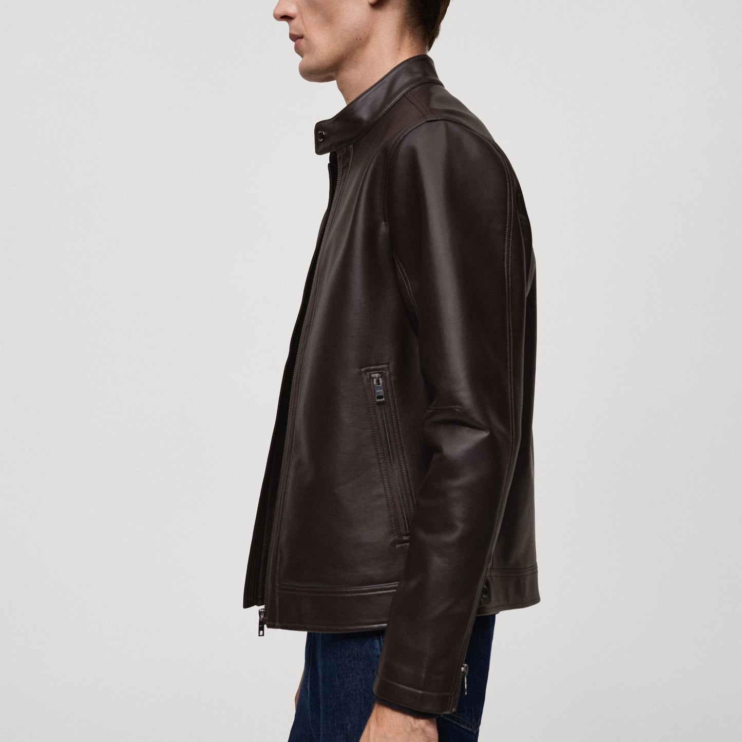 Nappa leather-effect jacket 1024112916