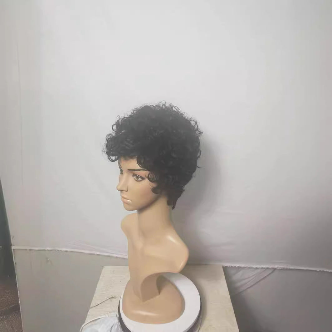 Female short hair with small curly hair wig 1024121107