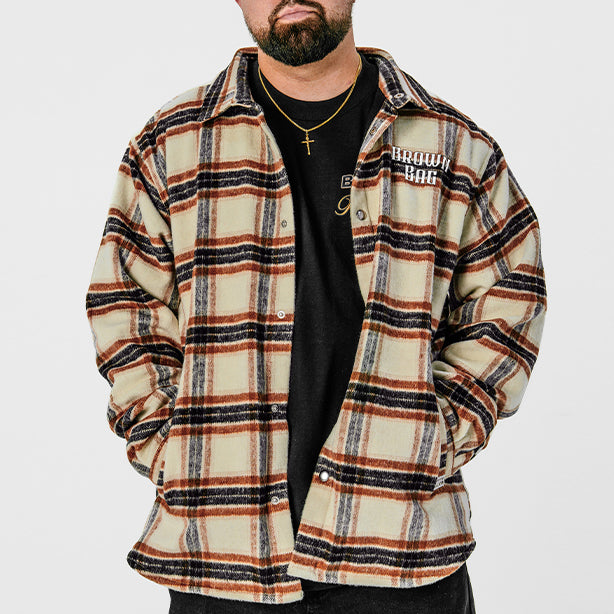 Brown Bag Flannel Shirt Jacket 1024120207