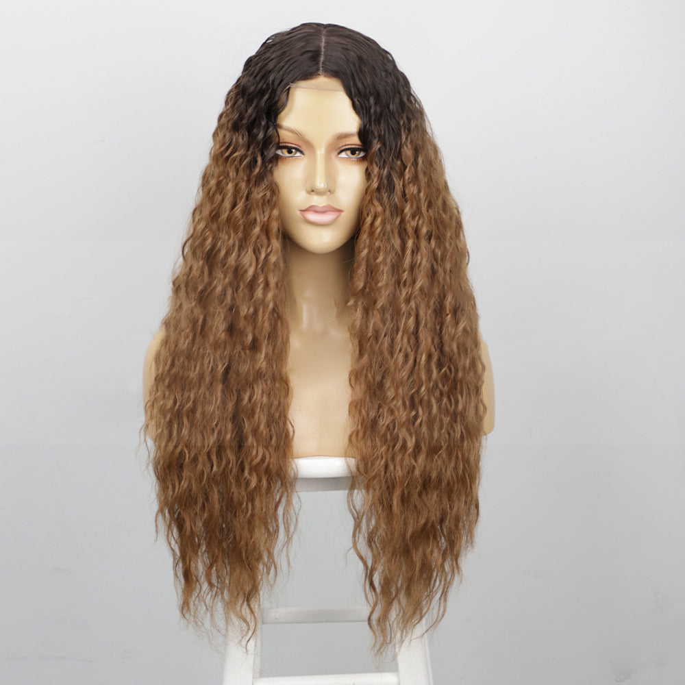 Small front lace wig with long curly hair 1024120907