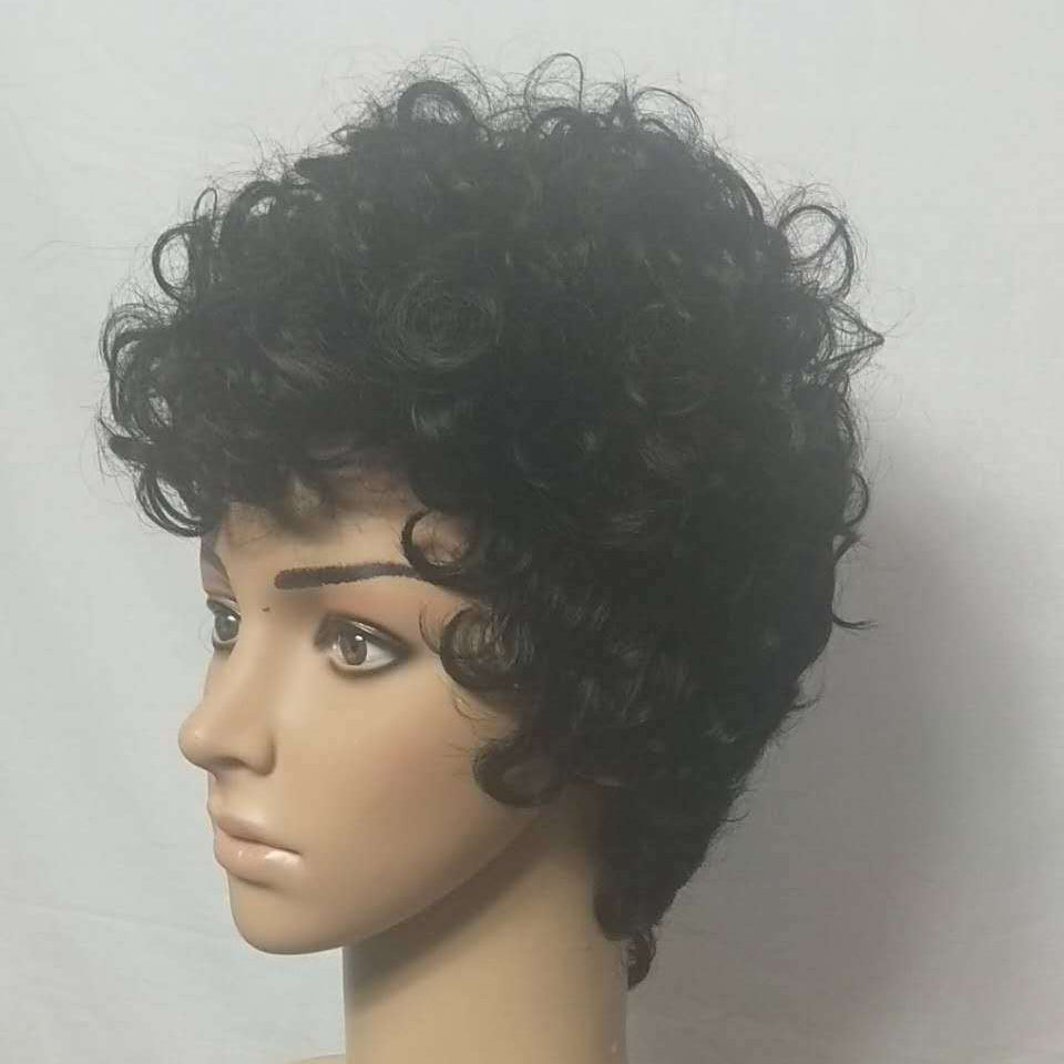 Female short hair with small curly hair wig 1024121107