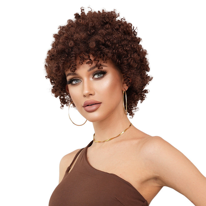 Female spring coil short wig 1024121318