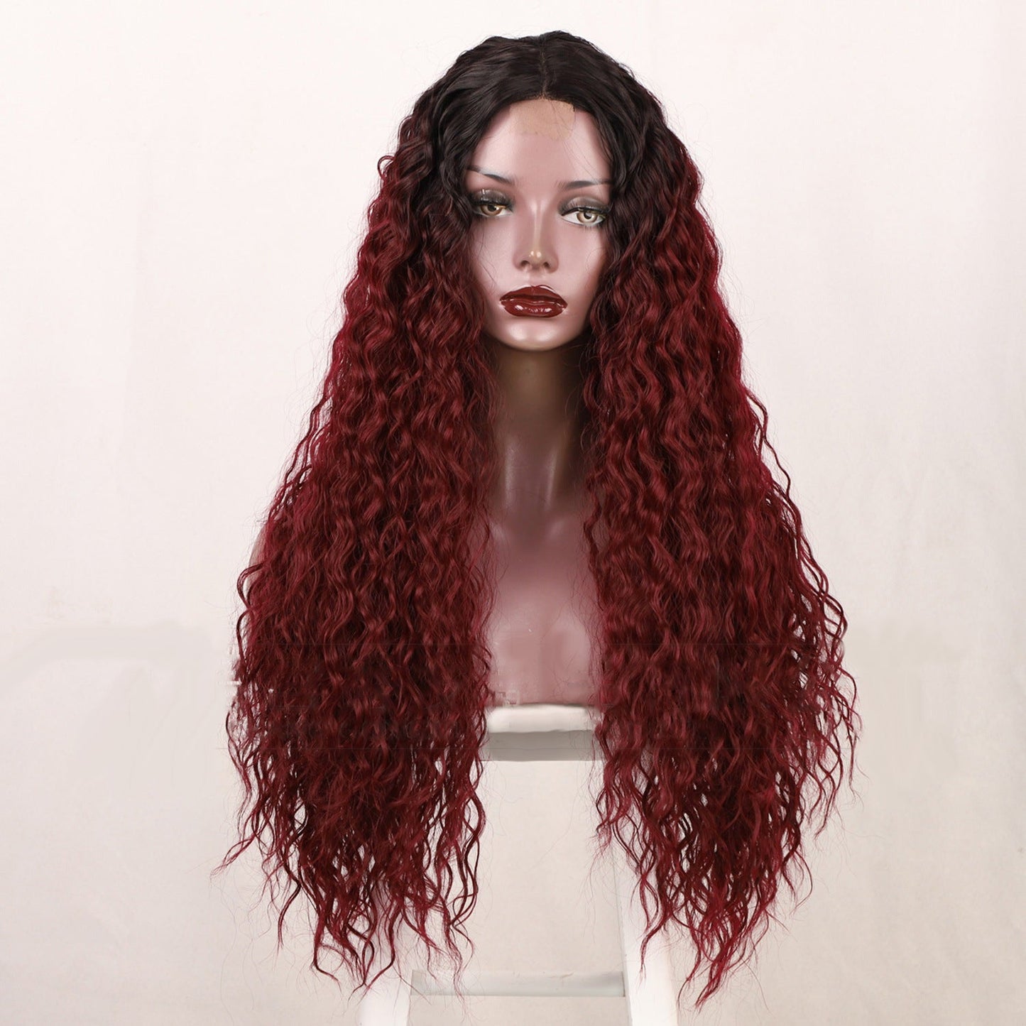 Small front lace wig with long curly hair 1024120907