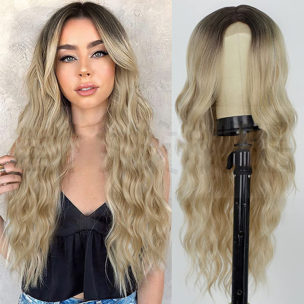 Ladies' front lace wig with small lace and long curly hair 1024120901