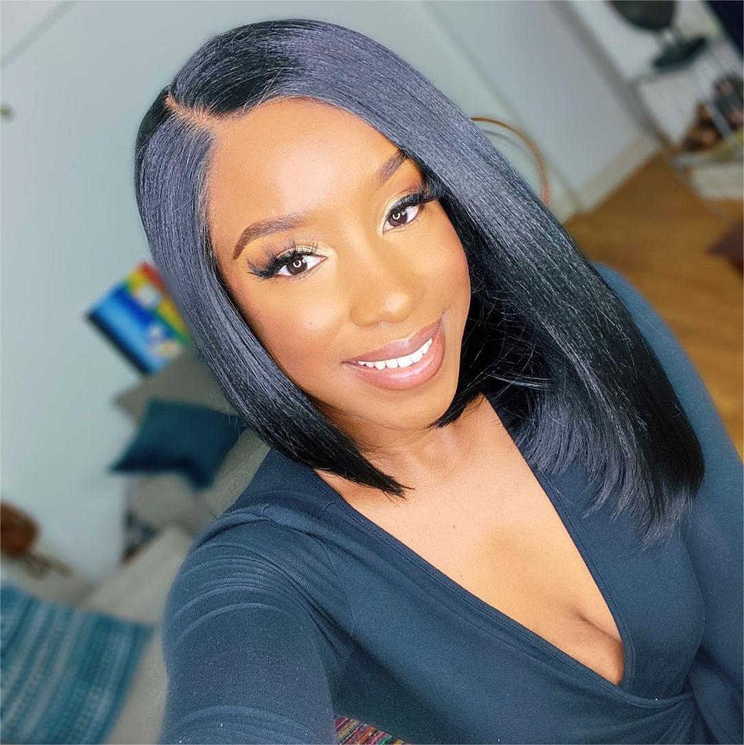 13X4 Lace Frontal Asymmetric Straight Wig