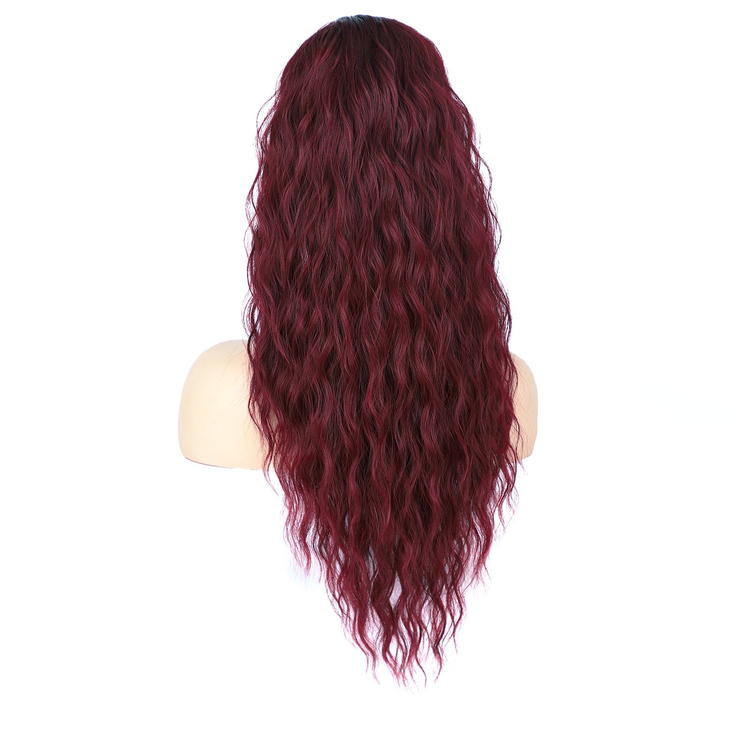 Women's wig piece long ponytail fluffy curly hair 1924121009