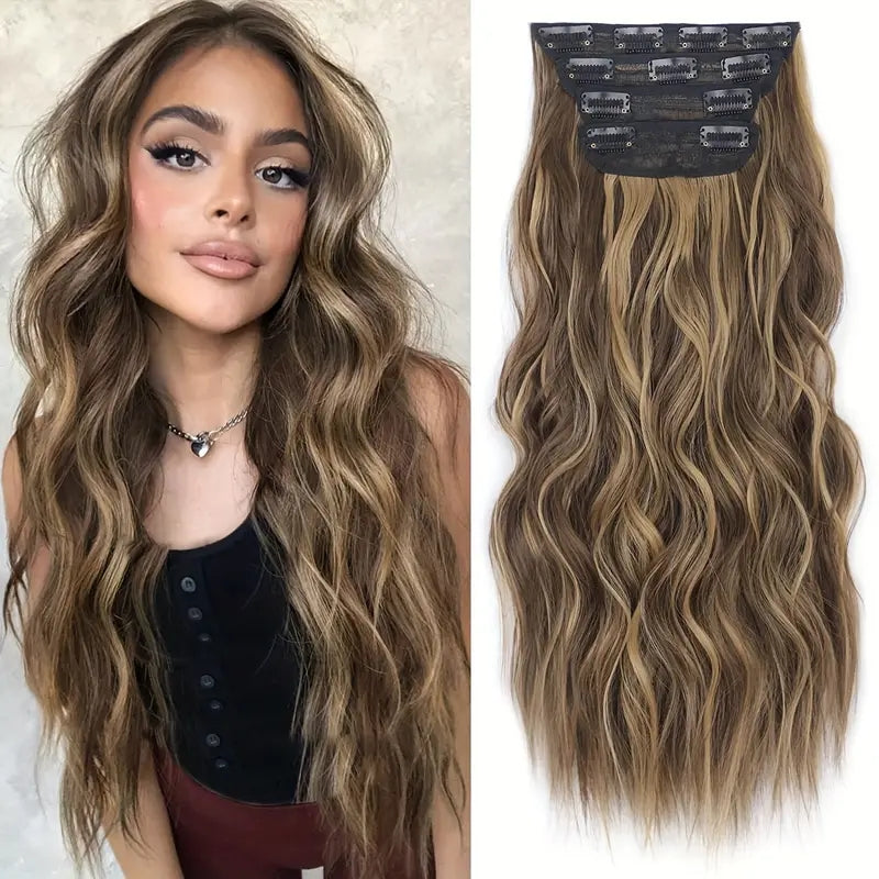 Wig extensions long curly hair pads 1024121301