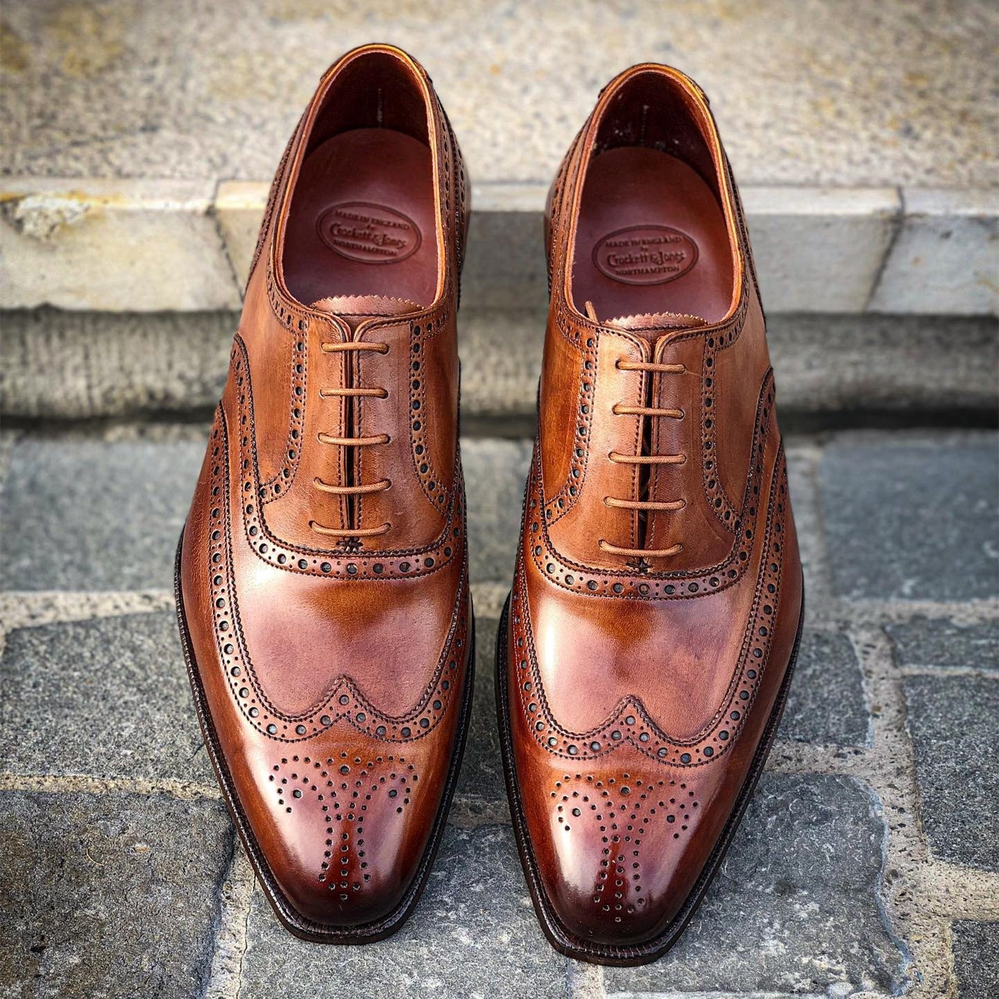 Brown Brogue Business Dress Oxfords