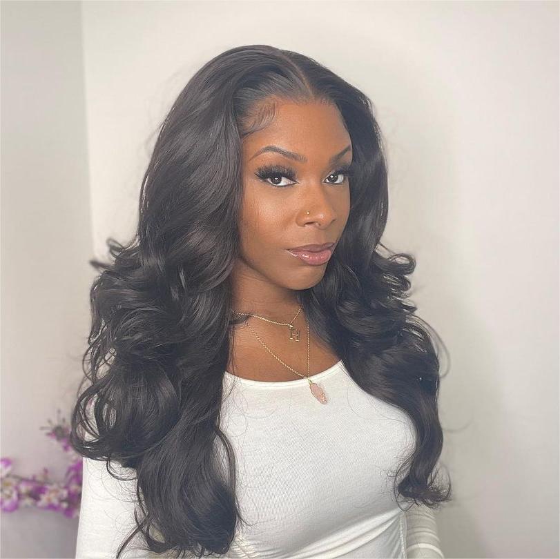 13x4 Lace Frontal Realistic Human Hair Body Wave Wig