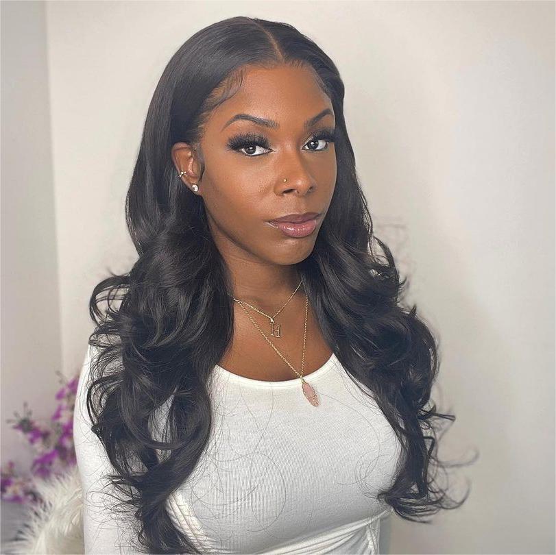 13x4 Lace Frontal Realistic Human Hair Body Wave Wig