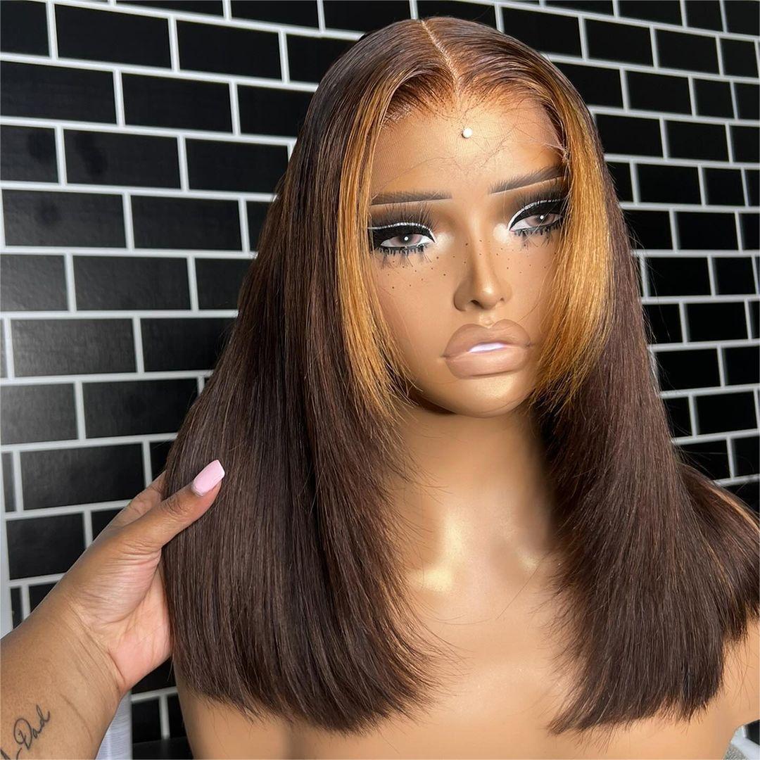 Blonde Side Hair 5x5 Lace Closure Wig