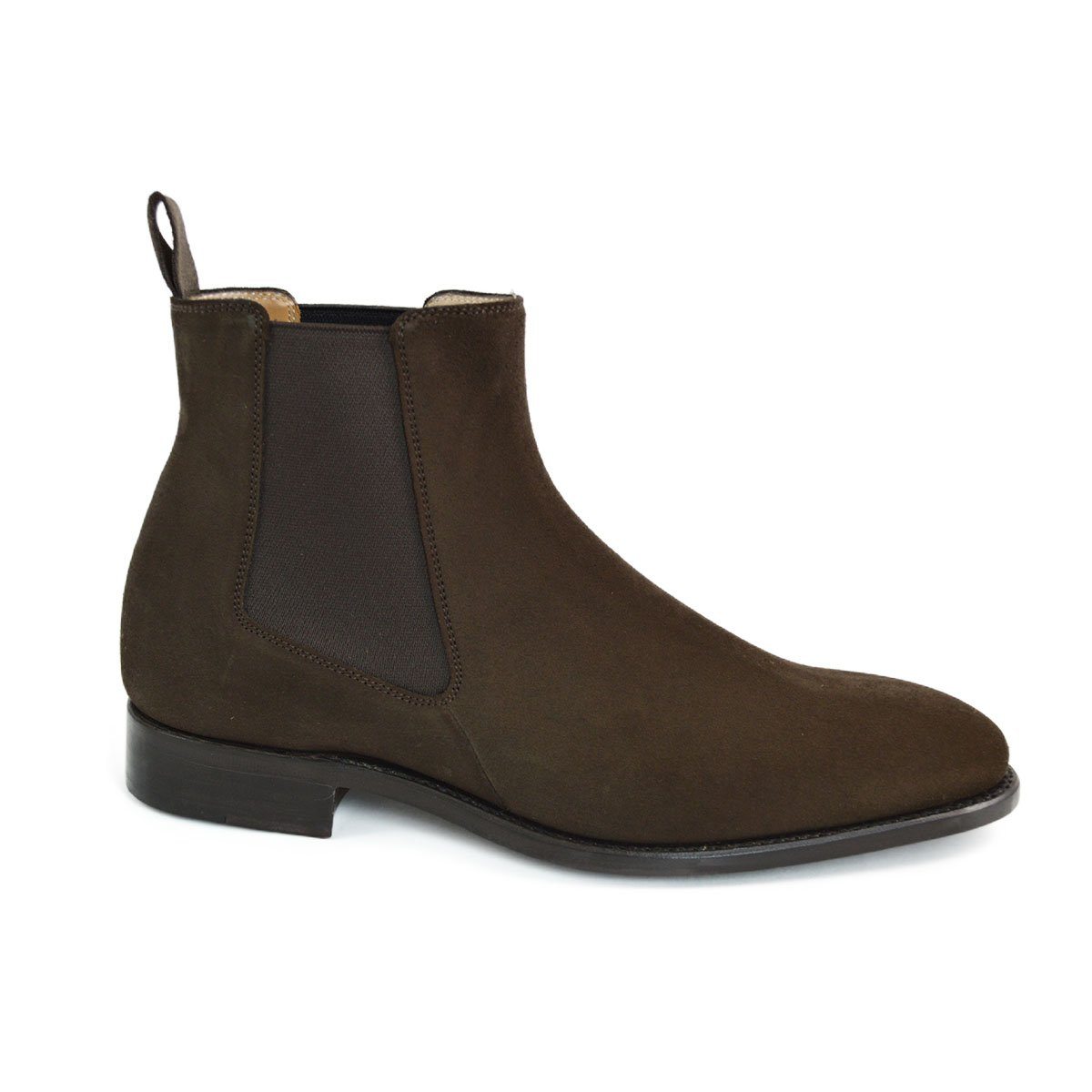 British nubuck chelsea boots