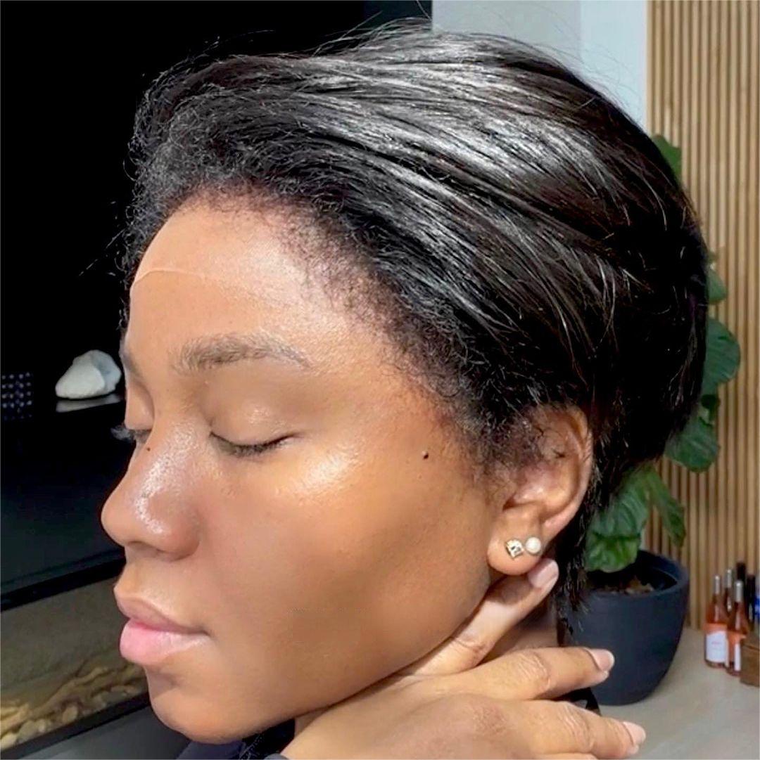 13X4 Lace Frontal Kinky Edge Short Pixie Cut Layer Wig