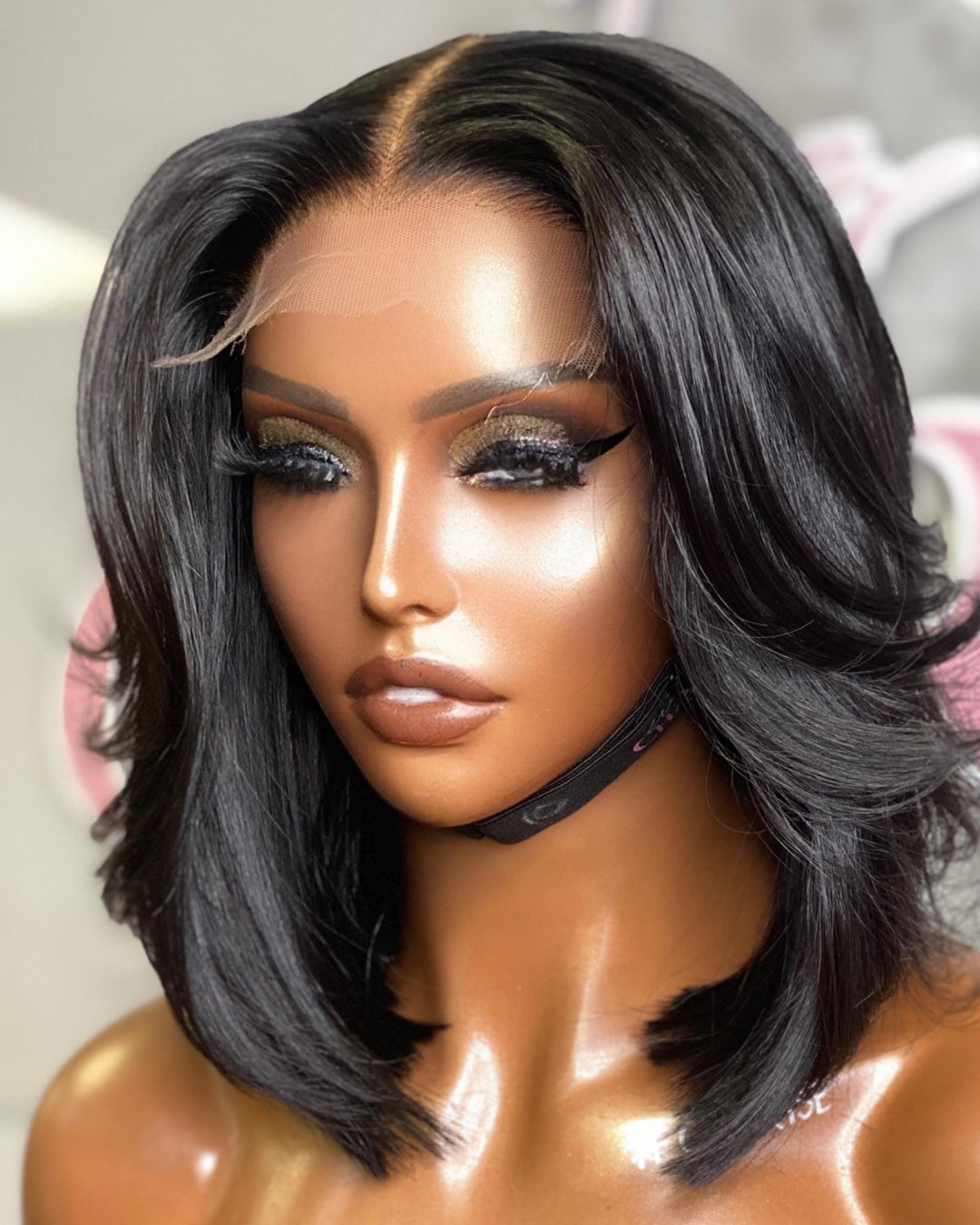 Middle Part Classy Layered Cut Wave 5x5 Lace Closure Wig