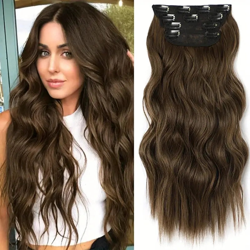 Wig extensions long curly hair pads 1024121301