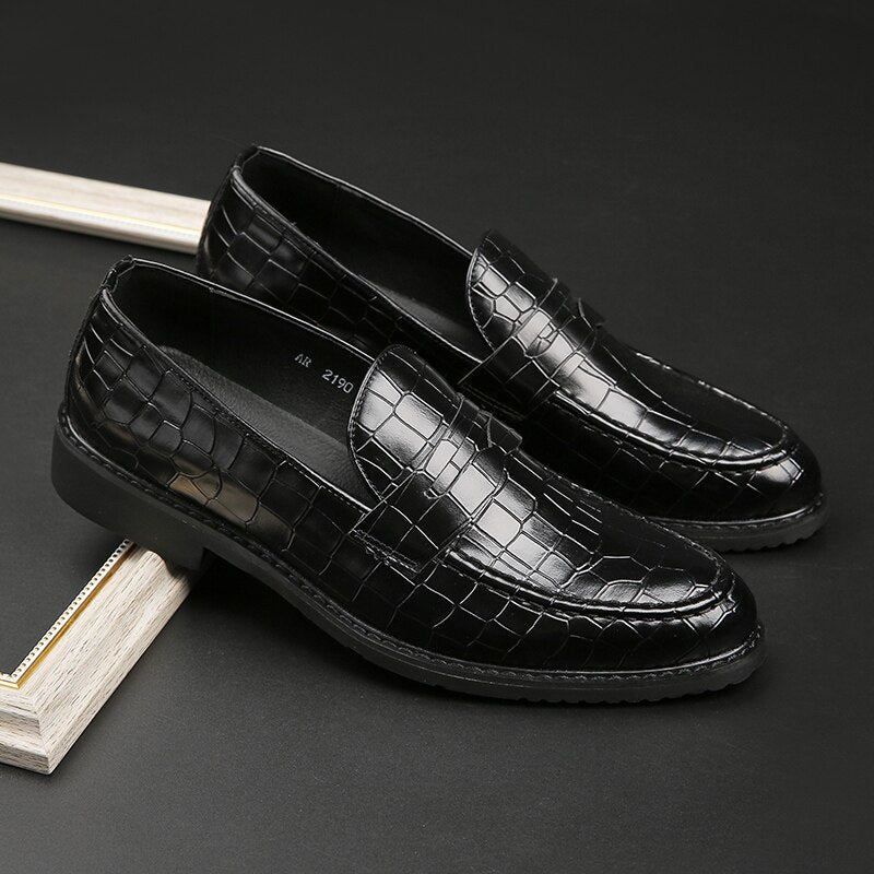 New British Casual Leather Shoes Loafers