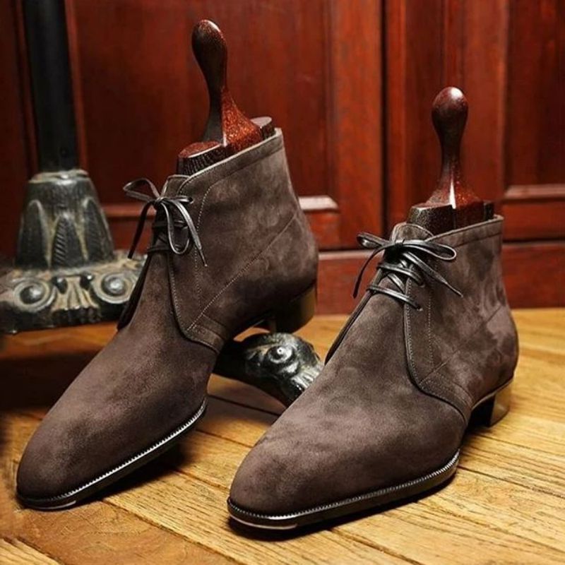 Fashion Spring Autumn Lace Up Classic Suede Chukka Boots