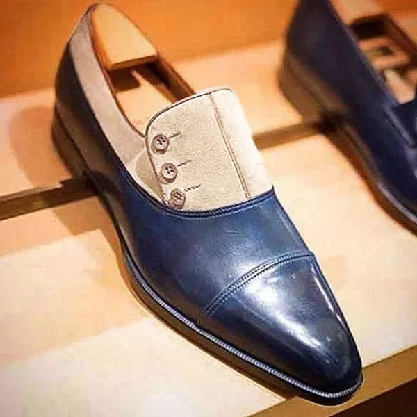 Men_s Handmade Leather Oxfords Loafers Shoes (2 colors)