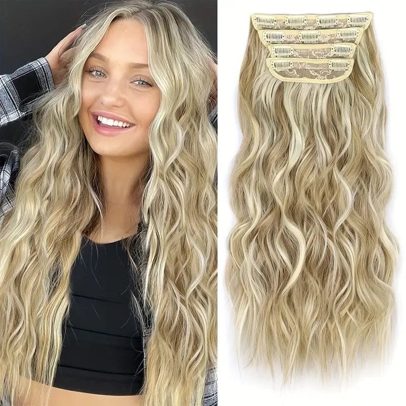 Wig extensions long curly hair pads 1024121301