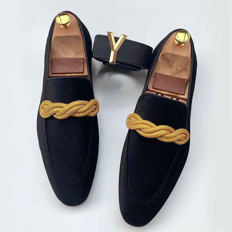 Suede Pointed Toe Loafers